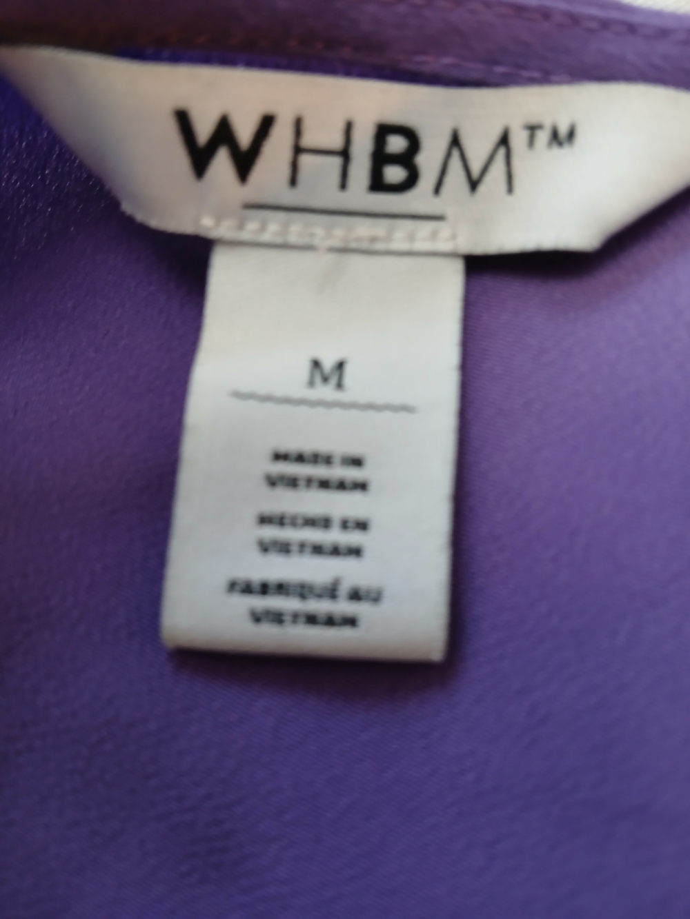 White House Black Market Purple Blouse